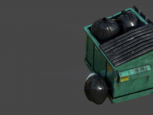 garbage dumpster 3Dモデル