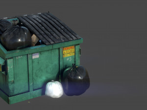 garbage dumpster 3Dモデル