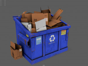 recycling dumpster 3D Model