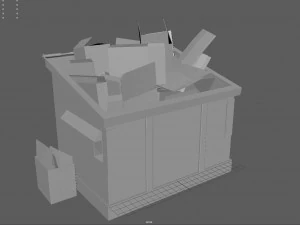 recycling dumpster 3D Model