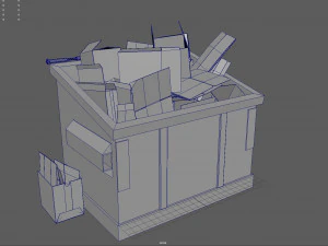 recycling dumpster 3D Model