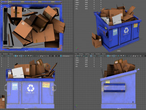 recycling dumpster 3D Model