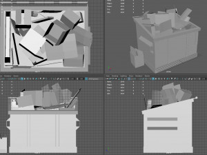 recycling dumpster 3D Model