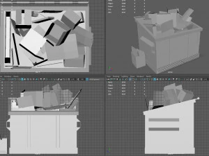 recycling dumpster 3D Model