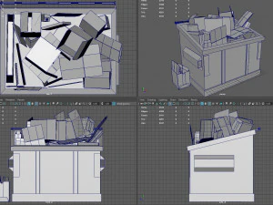 recycling dumpster 3D Model