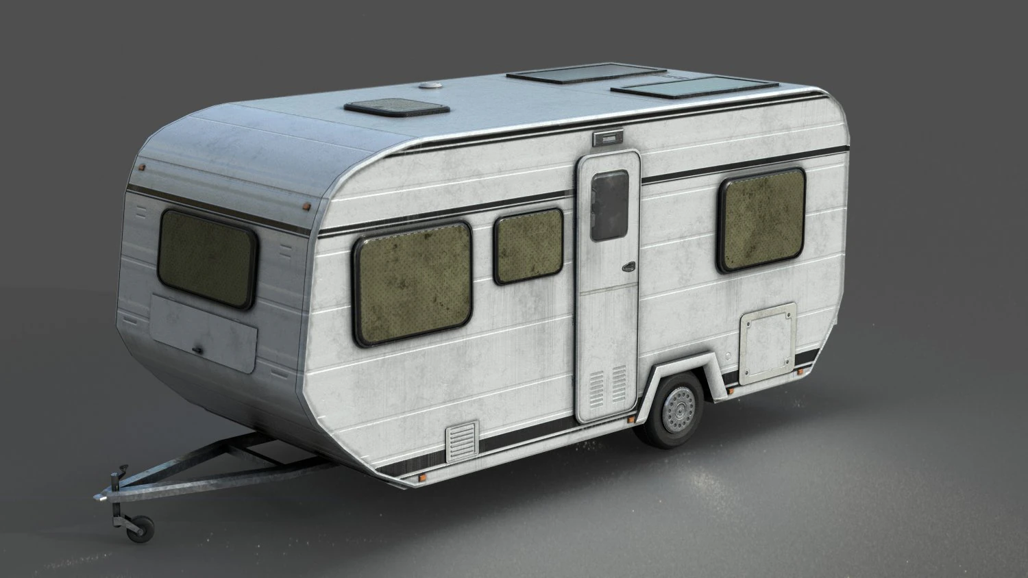 caravan 3D Model .c4d .max .obj .3ds .fbx .stl .blend 