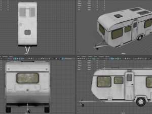 caravan 3D मॉडल