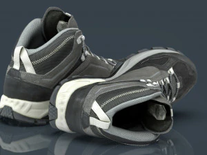 hiking boots 3 3D Model