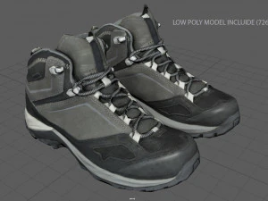 hiking boots 3 3D Model