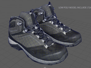 hiking boots 3 3D मॉडल