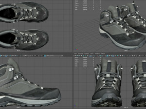 hiking boots 3 3D मॉडल