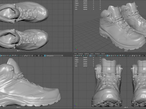 hiking boots 3 3D मॉडल