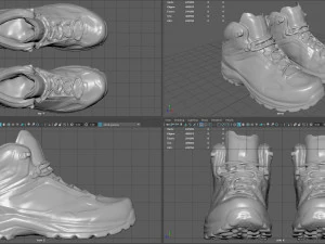 hiking boots 3 3D Model