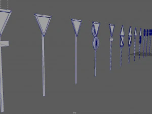 traffic signals 3D Model