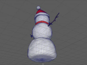 снеговик 3D Модель