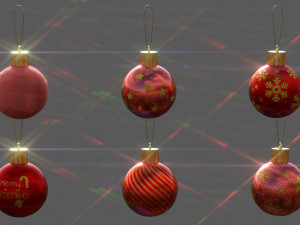 christmas balls 3D Model