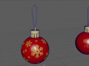 christmas balls Modello 3D