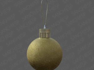 farbige Weihnachtskugeln 3D Modell