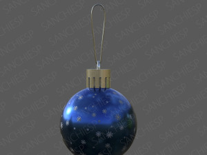 colored christmas balls 3D Model