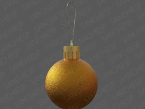 farbige Weihnachtskugeln 3D Modell