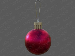 colored christmas balls 3D Model