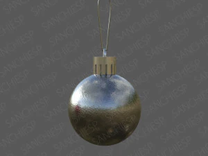 farbige Weihnachtskugeln 3D Modell