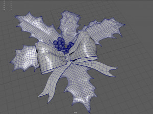 christmas holly 3D Model