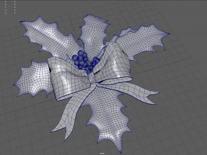 christmas holly 3D Model