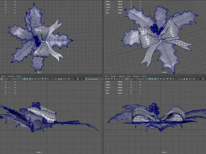 christmas holly 3D Model