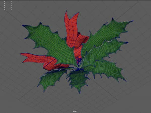 christmas holly 3D Model