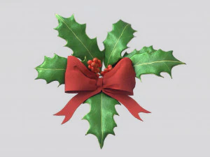 christmas holly 3D Model