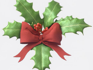 christmas holly 3D Model