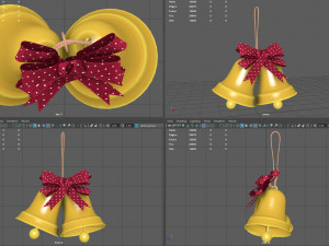 christmas bells 3D 模型