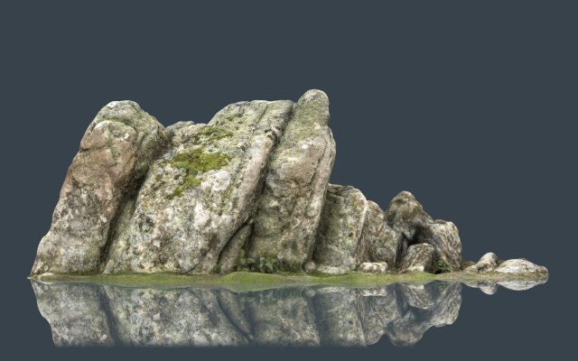 rock 34 3D Модель .c4d .max .obj .3ds .fbx .stl .blend 