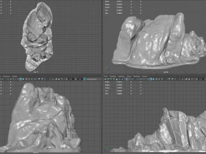 roccia 34 Modello 3D