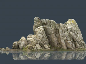 roccia 34 Modello 3D