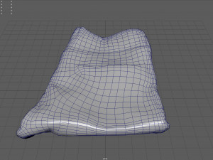 folded jeans 1 3D Model