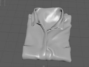 camisa dobrada Modelo 3D