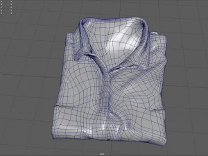 camisa dobrada Modelo 3D