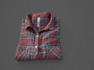 camisa dobrada Modelo 3D