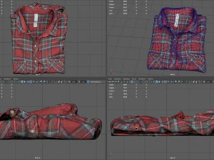 camisa dobrada Modelo 3D