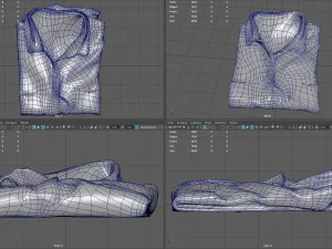 camisa dobrada Modelo 3D