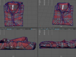 camisa dobrada Modelo 3D