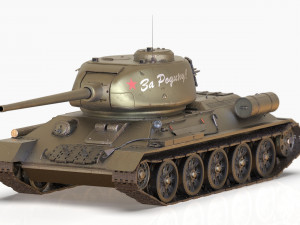 soviet tank t-34-85 3D Model