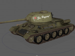 soviet tank t-34-85 3Dモデル