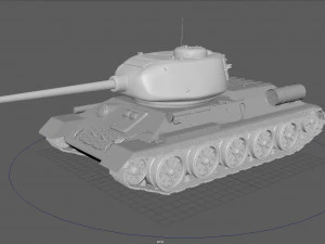soviet tank t-34-85 3D Model