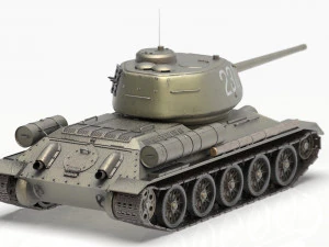 soviet tank t-34-85 3D Model