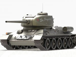 soviet tank t-34-85 3D Model