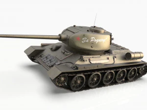 soviet tank t-34-85 3D Model