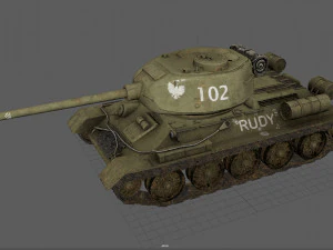 t-34-85 Rudy Modelo 3D
